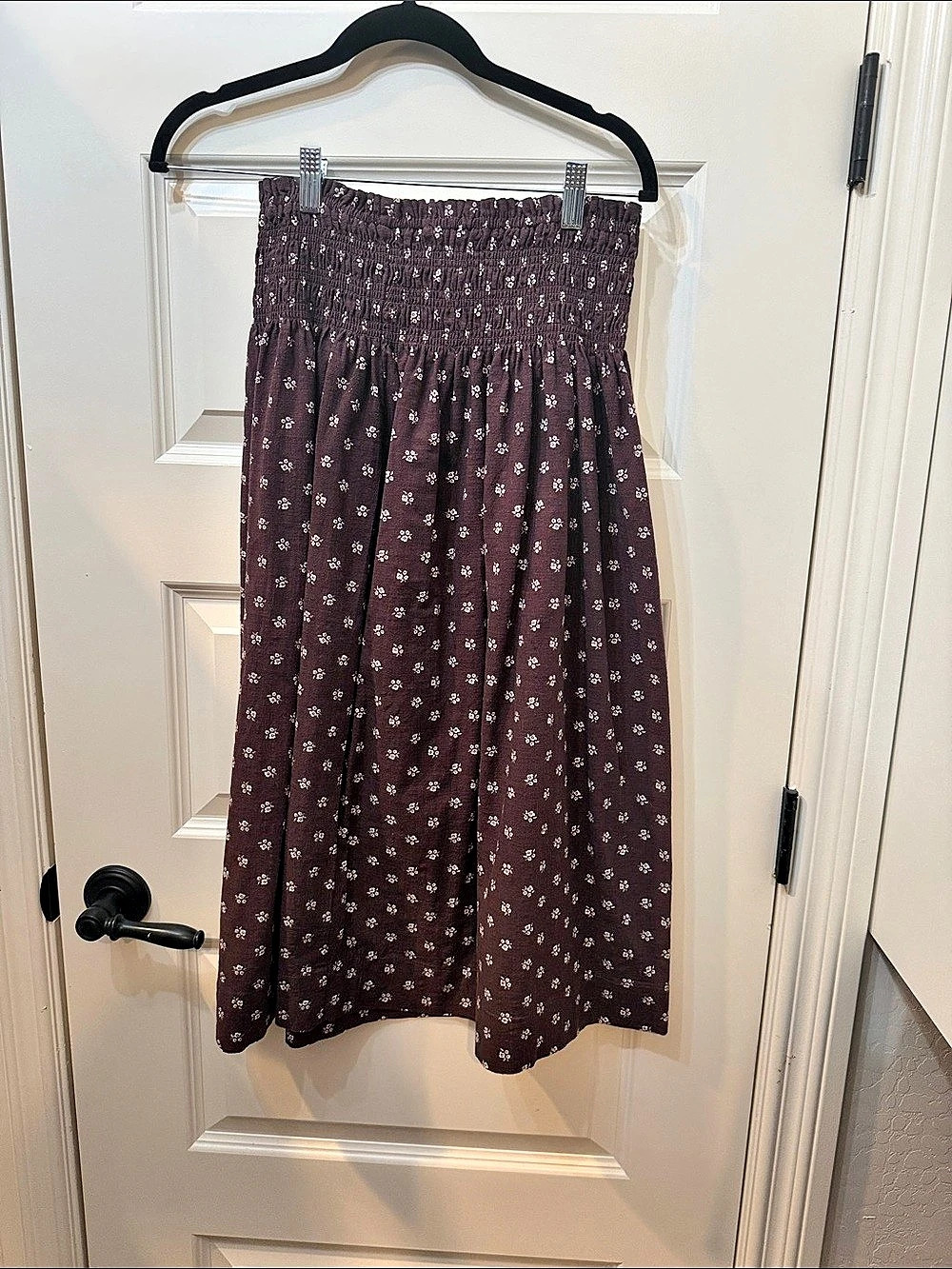 Universal Thread Floral Midi Skirt in Purple & White Size XS